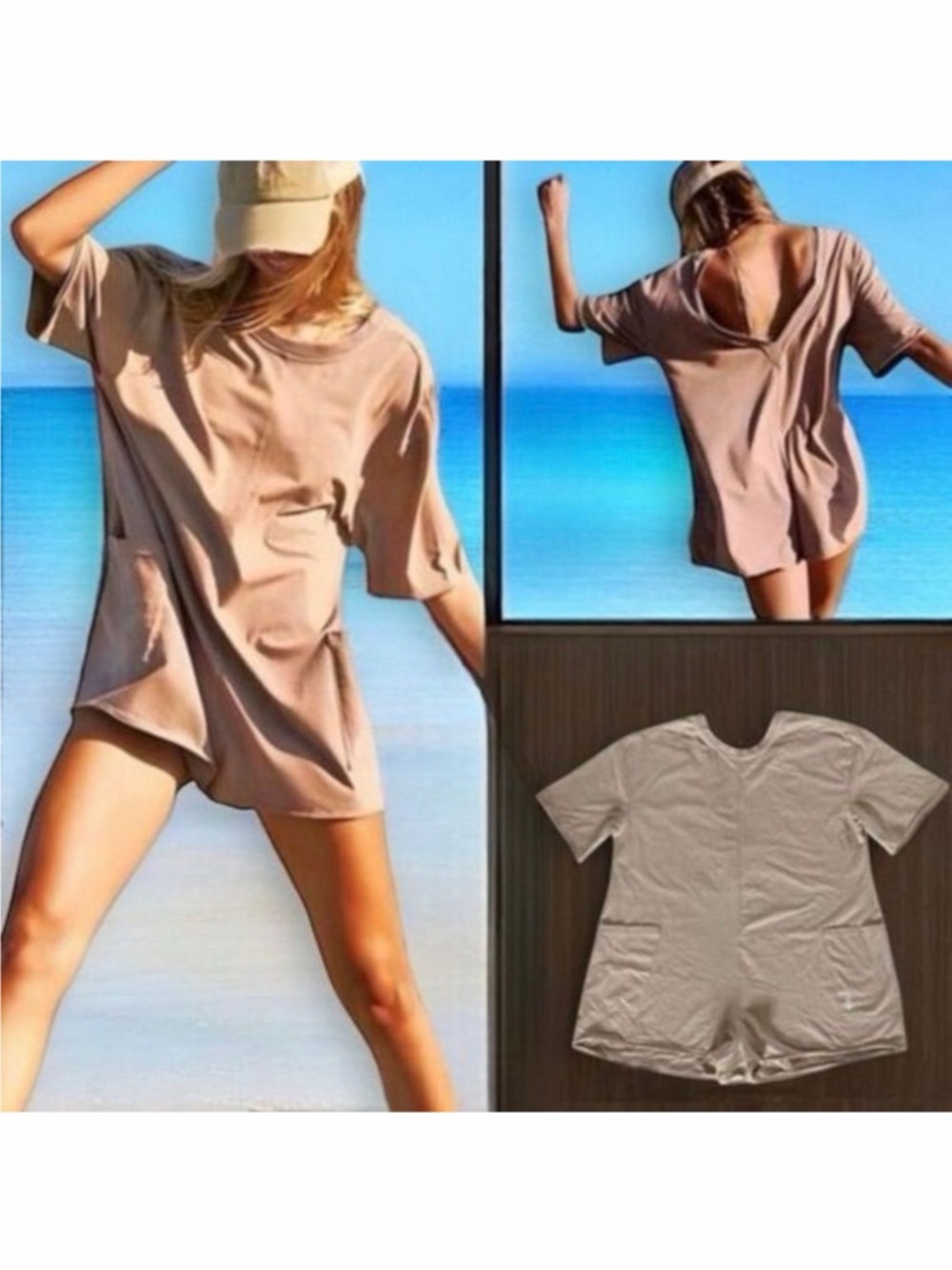 Free People Movement Hot Shot Tee Romper